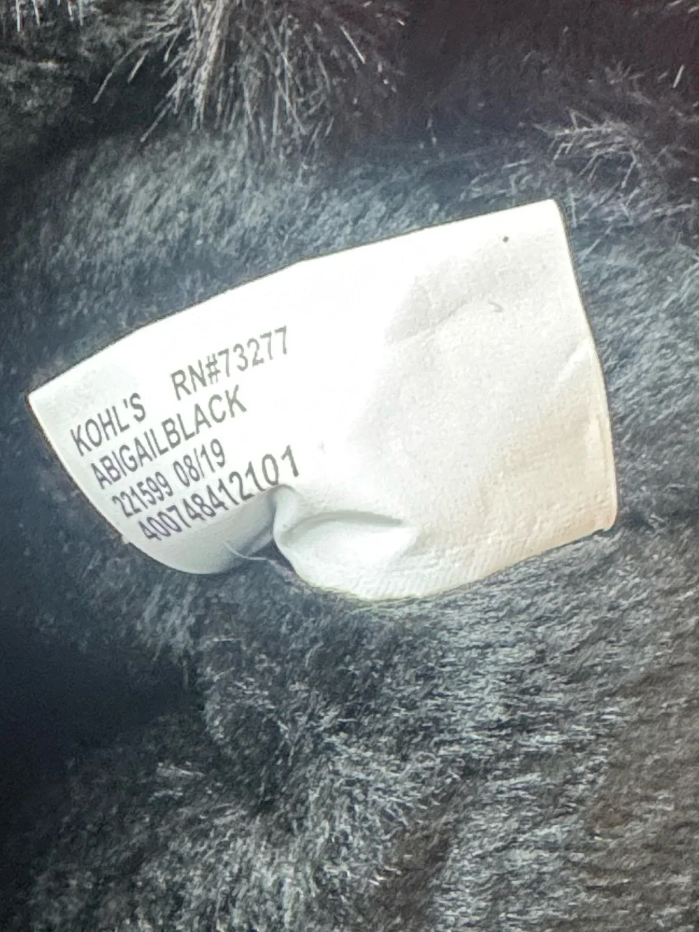 SO Abigail Faux Fur Winter Boots Black 8.5